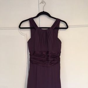 David's Bridal Prom & Bridal Purple Chiffon Dress